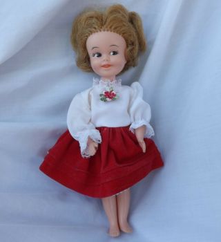 Vintage 1963 Deluxe Reading Blonde Penny Brite Doll 8 " Effanbee Tagged Dress
