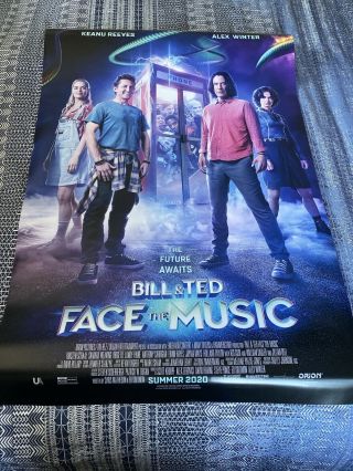 Bill & Ted Face The Music Theatrical Poster 27x40 D/s Near