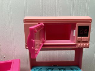Barbie Doll Kitchen Set Sink Dishwasher Microwave 2