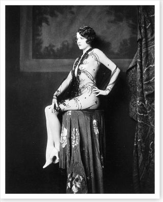 Ziegfeld Follies Actress Jean Ackerman Fan Dancer 8x10 Silver Halide Photo