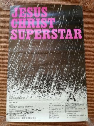 Vintage Jesus Christ Superstar The Musical Poster - Gent,  Belgium
