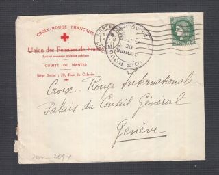 France 1940s Two Wwii Censored Military Covers Argeles & Nantes To Geneva