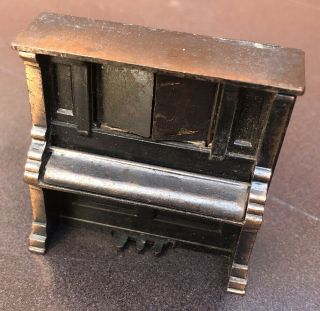 Miniature Upright Metal Piano Durham Industries Made In Hong Kong 1976