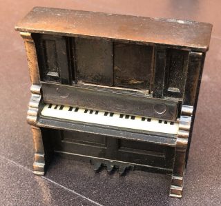 Miniature Upright Metal Piano Durham Industries Made In Hong Kong 1976 2