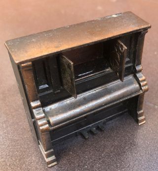 Miniature Upright Metal Piano Durham Industries Made In Hong Kong 1976 3