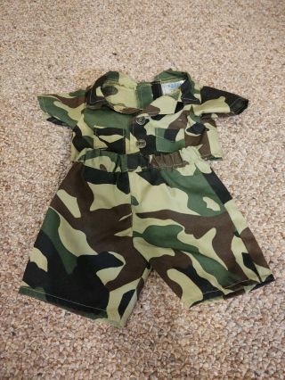 Boys Build A Bear Army Fatigue Camouflage Outfit