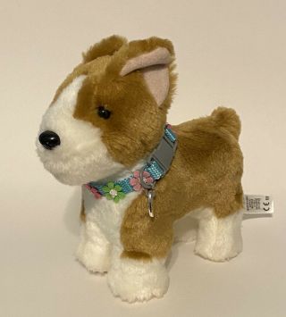 American Girl Corgi Puppy Dog Pup Brown & White Pet Posable 2014 Retired