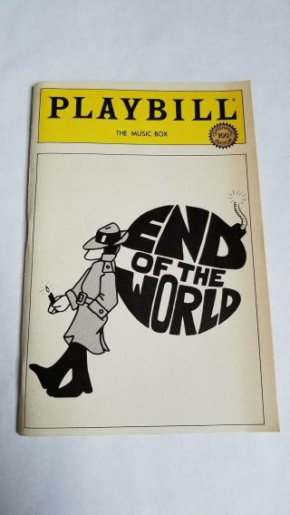 Vintage Broadway Playbill 37 - End Of The World Barnard Hughes Harold Prince