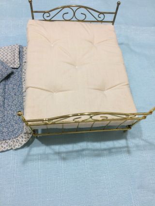 Miniature Dollhouse Metal Bed 1:12 scale 2