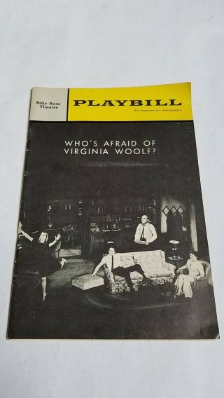 Vintage Broadway Playbill 145 Whos Afraid Of Virginia Woolf Mercedes Mccambridge