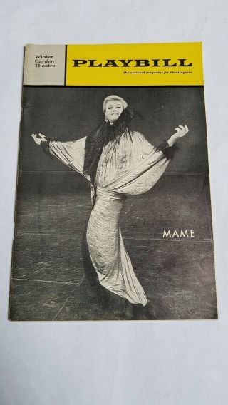 Vintage Broadway Playbill 100 - Mame Angela Landsbury 1967 Anne Francine