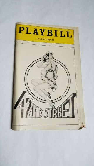 Vintage Broadway Playbill 45 - 42nd Street Tammy Grimes Jerry Orbach Peggy Cass