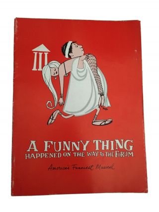 Vintage Broadway Musical Program A Funny Thing Happened On The Way To The Forum