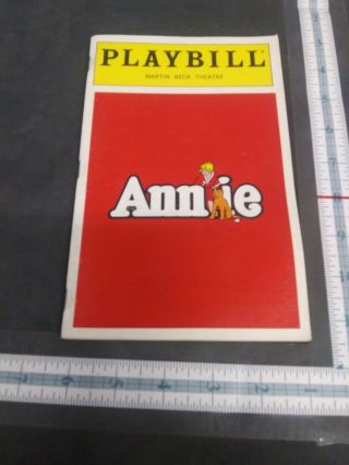 Annie Playbill,  Martin Beck Theatre,  April 1997