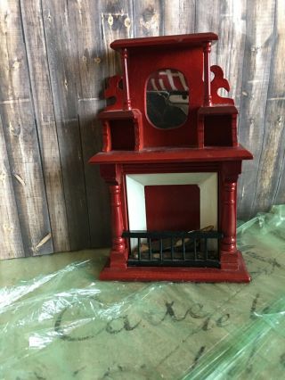 1/2 scale dollhouse miniatures Fireplace 2