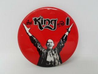 Vintage The King And I Broadway Musical Yul Brynner 3.  5 " Round Pinback Button