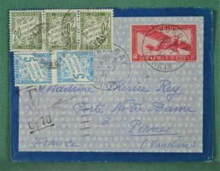 Indo China Asia French Colonies Stamp Cover 1934 To France (z212)