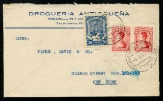 Colombia 1925 Scadta Airmail To Usa