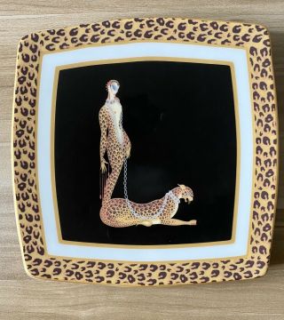 Italian Ceramics Company Wild Cats Plate Vintage Collectible