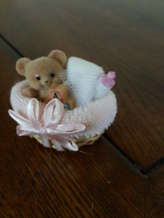 Miniature Dollhouse Baby Girl Basket Teddy Bear,  Bottle,  Blocks 2