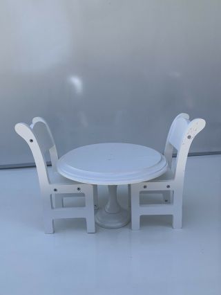 Doll Table And Chairs 11” Rd Table