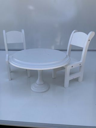 doll table and chairs 11” RD Table 2