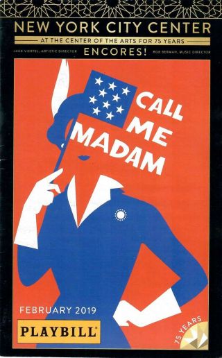 Call Me Madam The Musical By Irving Berlin Off - B 