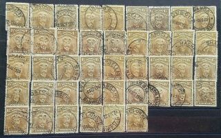 Rhodesia Selection Of 42 King George V Admiral Stamps For Postmarks / Printings