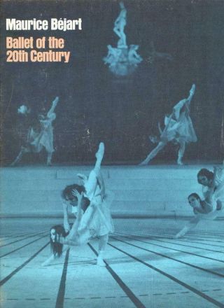 Bltprg18 Collectable Theatre Program Maurice Bejart Ballet Of The 20th Cent 1973