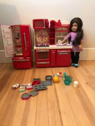 18 inch doll play kitchen with accessories 2