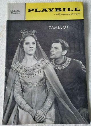 Playbill Camelot Julie Andrews Richard Burton December 18,  1961 Majestic Theatre