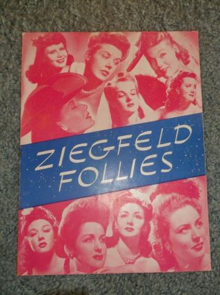 Ziegfeld Follies 1943 Program - Milton Berle,  Eric Blore,  Christine Ayres,  Etc