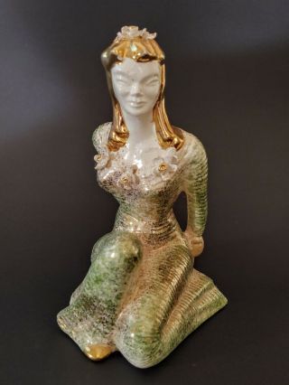 Vintage Asian Ceramic Figurine Lady 321 By Yona Lippin California