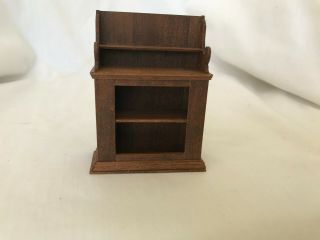 Dollhouse Miniature Wooden Tabletop Or Wall Cabinet Shelves 1:12