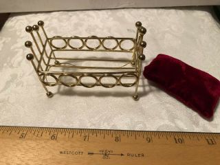 Dollhouse Furniture,  Metal Crib and Bed 2