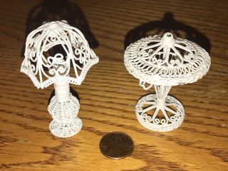 Dollhouse Miniature Metal Lamps - Alice Lacy?