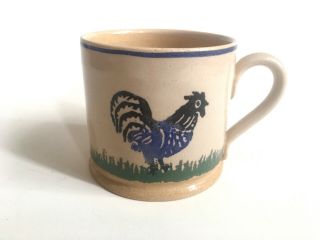 Nicholas Mosse Pottery Mug Cup Landscape Hen Chicken 2.  75” T 3”d Made In Ireland