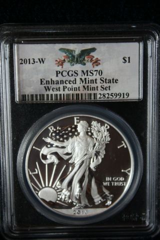 2013 - W Pcgs Ms70 Enhanced State West Point Set
