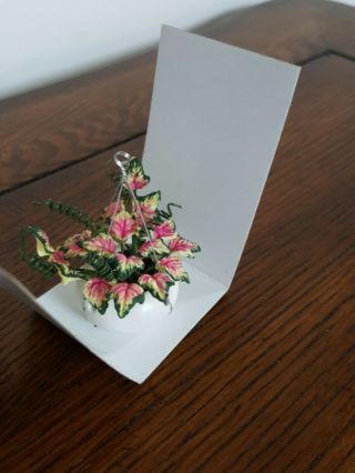 Miniature Dollhouse Accessories Hanging Flower Pot 3