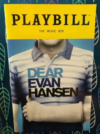 Dear Evan Hansen Broadway Musical Taylor Trensch Edition Playbill Program