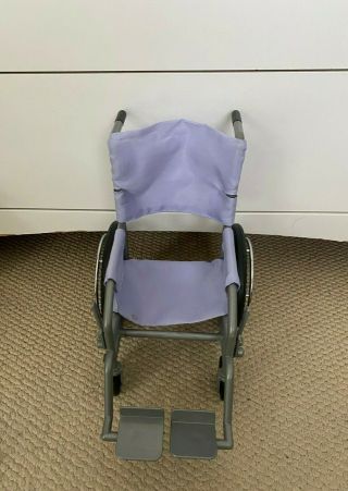 American Girl Doll Purple Wheelchair Arm Leg Cast Crutches Set AG 18 