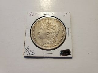 1883 Cc Morgan Silver Dollar F