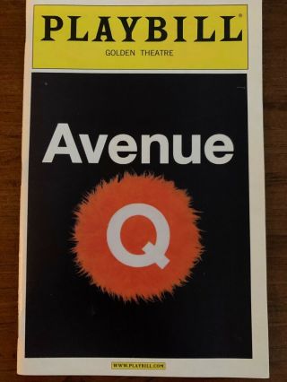 Avenue Q 2004 Broadway Musical Playbill Program