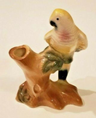 Vintage Royal Copley Ceramic Bird Bud Vase 