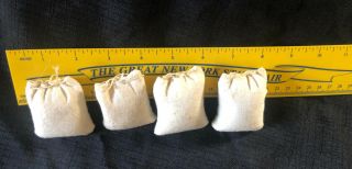 4 Miniature feed sacks General store Dollhouse Furniture Cow Chicken feed 3