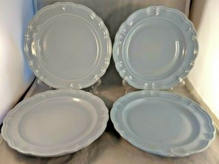Set Of 4 Pfaltzgraff Gazebo Blue Dinner Plates