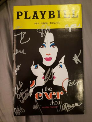 Autographed The Cher Show Playbill Broadway Stephanie J Block Jarrod Spector