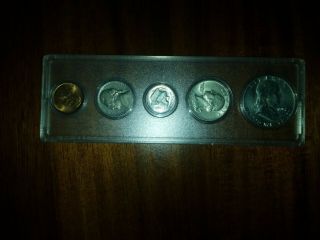 1952 U.  S.  Proof Set Of Coins.  In Plastic Holder.