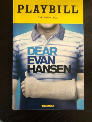 Dear Evan Hansen Broadway Playbill March 2018 Taylor Trensch,  Phoenix Best