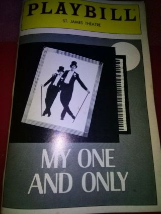 Playbill St.  James Theater My One And Only Sept.  10 1984 Twiggy & Tommy Tune